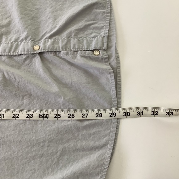 Claiborne Mens Shirt Sleeve Shirt Gray Slim Fit Stretch XXL - Picture 7 of 7
